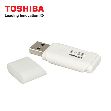 MEMORIA TOSHIBA USB TRANSMEMORY 8GB FLASH DRIVE 2.0 WHITE (PN PFU008U-1ACW)